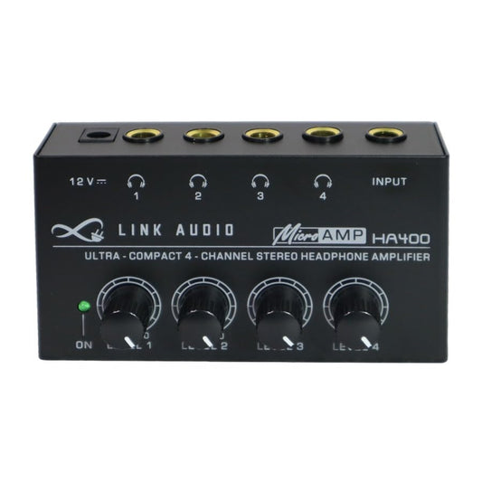 HA400 Ultra Compact 4-Channel Stereo Headphone Amplifier