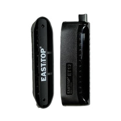 Easttop  ET-12 Chromatic Harmonica, Mouth Organ 12 Holes, Key of C, Professional Grade, Black