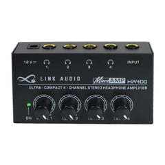 HA400 Ultra Compact 4-Channel Stereo Headphone Amplifier