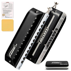EAST TOP Updated FORERUNNER 2.0 without valves Chromatic Harmonica 12-Hole 48 Tones C Key Chromatic Mouth Organ Harmonica