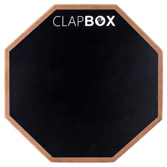 Clapbox Drum Practice Pad - 12 inches, Black