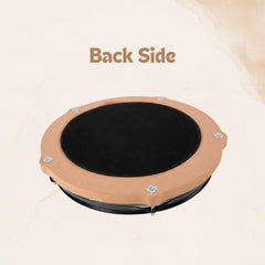 PRACTICE PAD RUDIMENT WITH RIM WHITE CLAPBOX