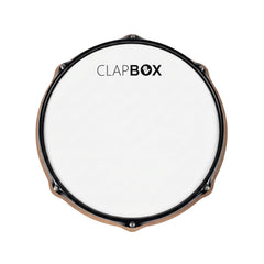 PRACTICE PAD RUDIMENT WITH RIM WHITE CLAPBOX