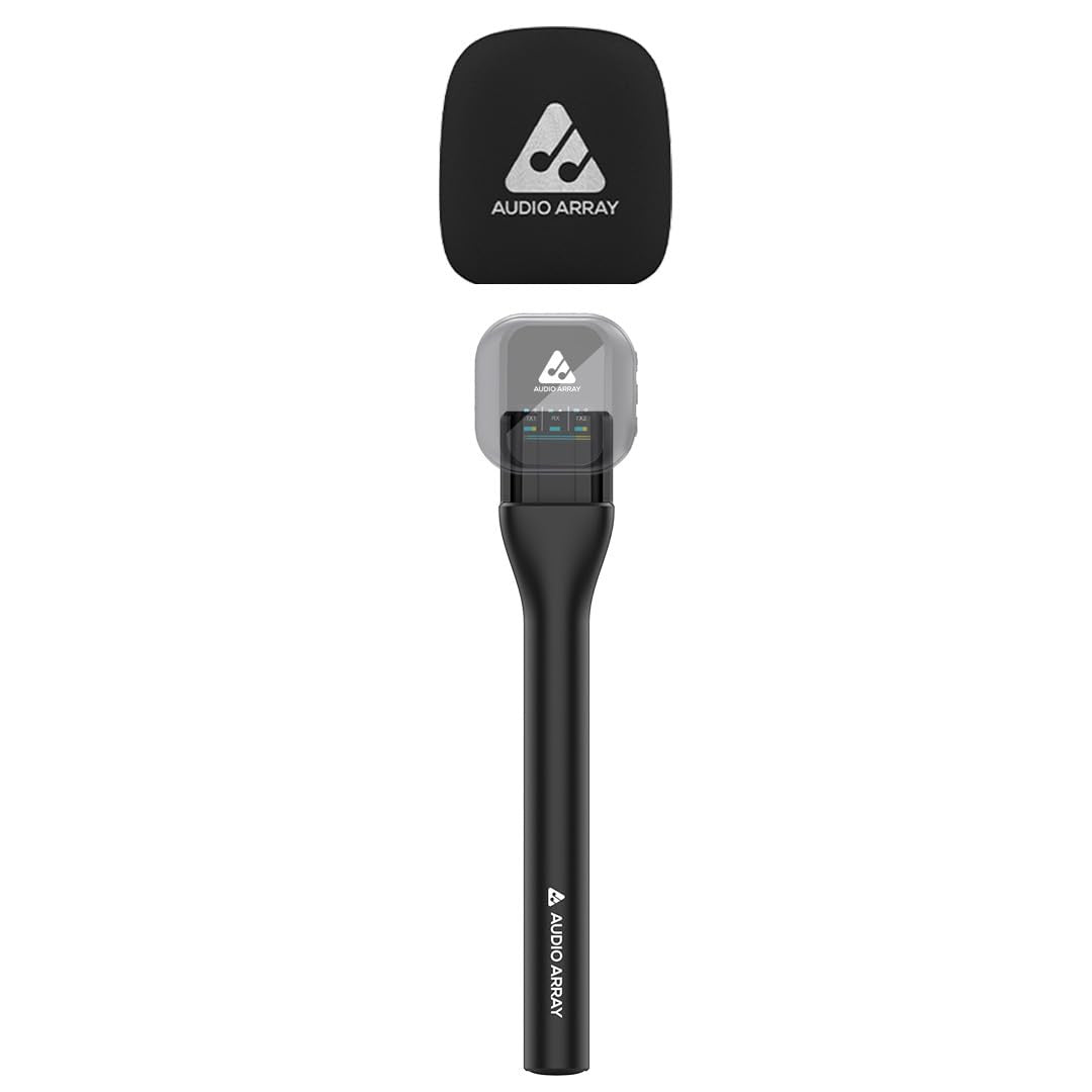 Audio Array AA-25 Handheld Microphone Interview Adapter for Wireless Lapel Microphones