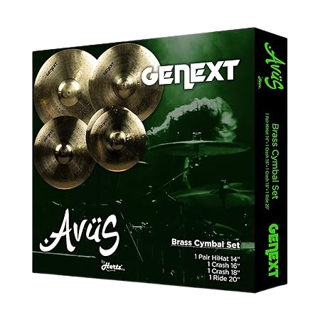 Avus Genext Brass Cymbal Set – 5Pack