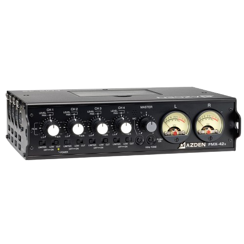 Azden FMX-42a – 4 Channel Portable Mixer
