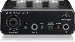 Behringer U-PHORIA UM2 2 x 2 Audio interfacce with USB 2.0