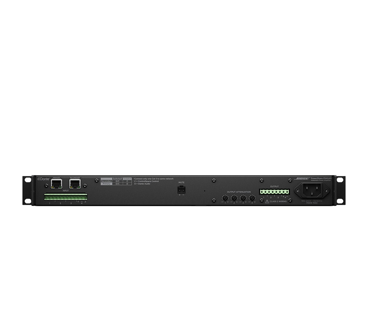 BOSE PS404D, PowerShare adaptable power amplifier
