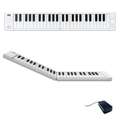 Carry On FP49 49 Keys Folding Digital Piano - White