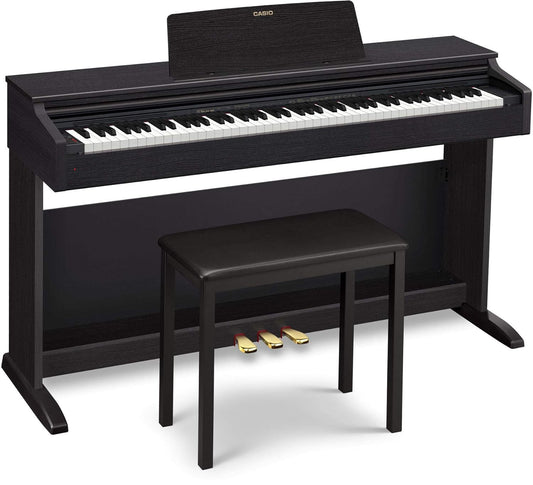 Casio AP270BK Celviano Digital Piano with adaptor ,piano bench ,music stand,piano stand and padel
