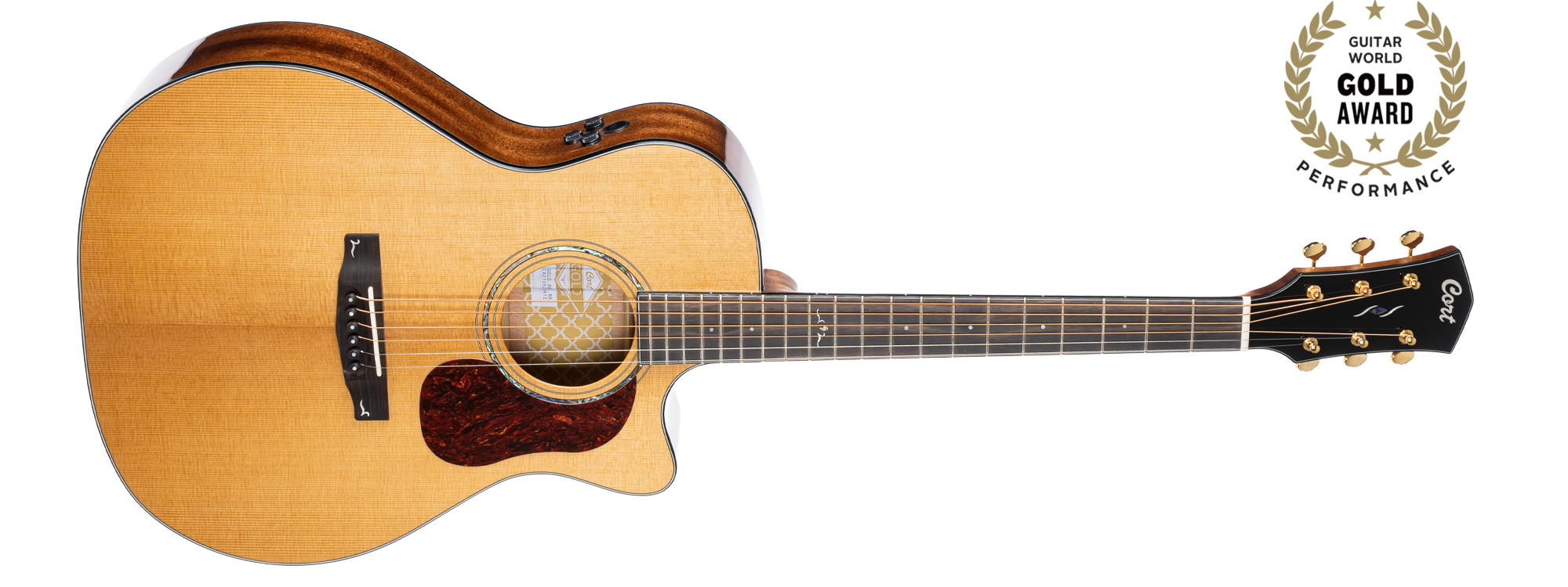 CORT ACOUSTIC GUITAR GOLD-A6 NAT