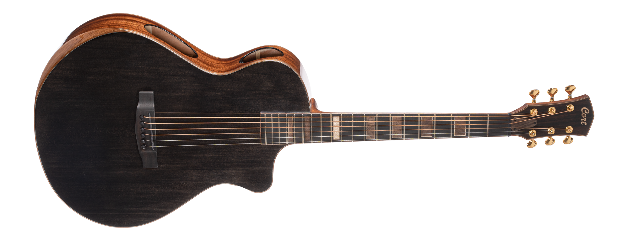 CORT ELECTRIC ACOUSTIC GUITAR MODERN BLACK TBK