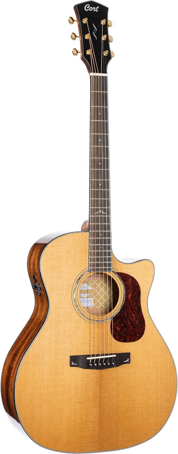 Cort Gold A6 Auditorium Cutaway NAT Electro-Acoustic Guitar