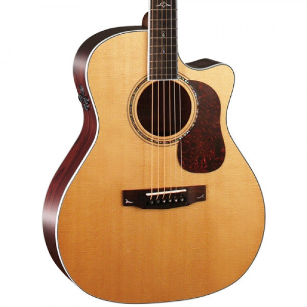 CORT GOLD-A8 GOLD SERIES ELECTRO-ACOUSTIC GUITAR WITH DELUXE SOFT-SIDE CASE (NATURAL GLOSSY)