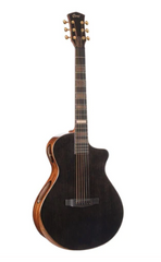 Cort Modern Black 6 String Electro Acoustic Guitar - Trans Black Gloss