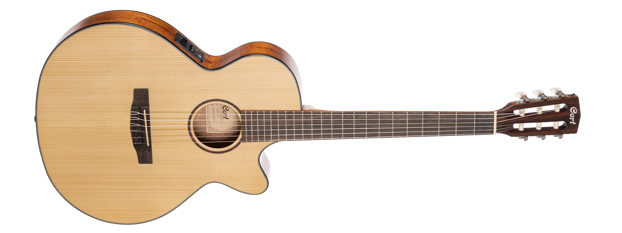 CORT SEMI-ACOUSTIC CLASSICAL GUITAR CEC3 NS