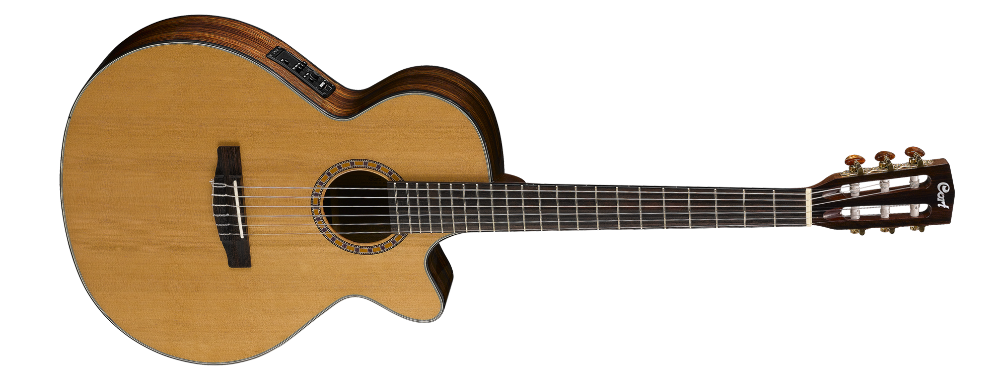 CORT SEMI-ACOUSTIC CLASSICAL GUITAR CEC7 NAT