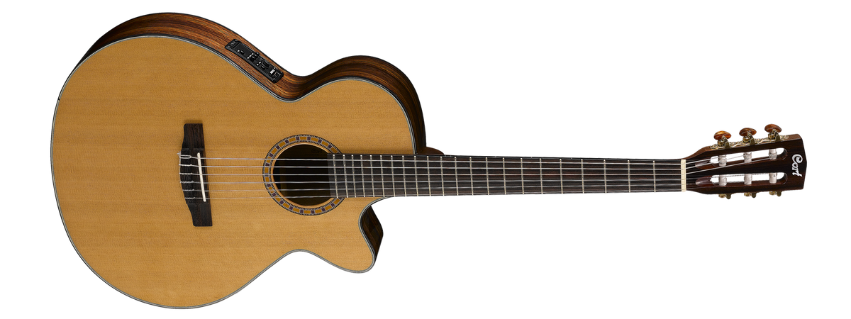 CORT SEMI-ACOUSTIC CLASSICAL GUITAR CEC7 NAT