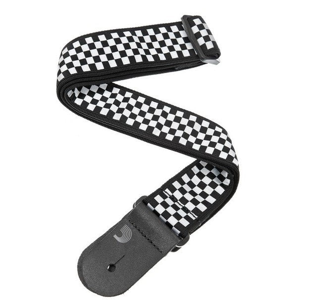 D'Addario 50C02, West Coast Guitar Strap Collection Check Mate