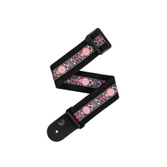 D'Addario 50CT00-DX, Deluxe Cotton Guitar Strap Black