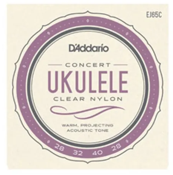 D'Addario EJ65C Concert Ukulele Nylon Strings 28-28 Gauge