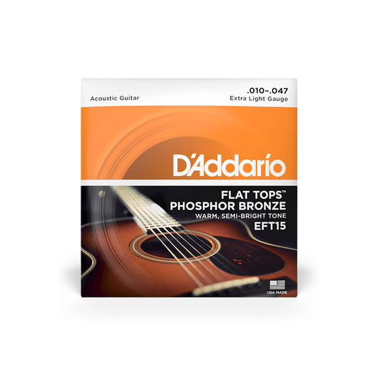 D'Addario EFT15 10-47 Extra Light Acoustic Guitar Strings