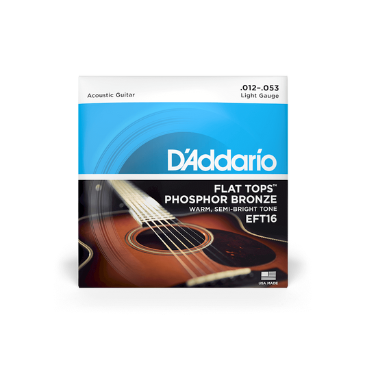 D'Addario EFT16 12-53 Regular Light Acoustic Guitar Strings