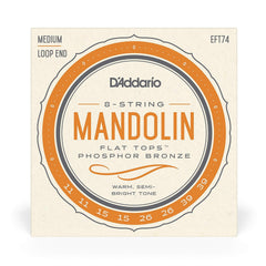 D'Addario EFT74 11-39 Flat Tops Medium, Mandolin Strings