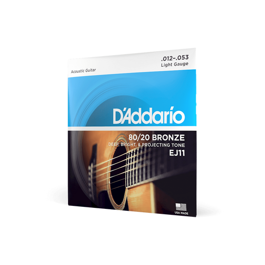 D'addario EJ11 12-53 Regular Light Acoustic Guitar Strings