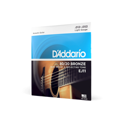 D'addario EJ11 12-53 Regular Light Acoustic Guitar Strings