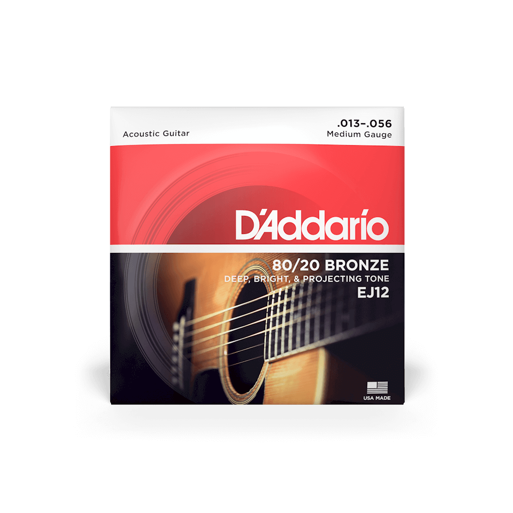 D'Addario EJ12 13-56 Medium Acoustic Guitar Strings