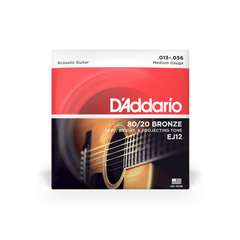 D'Addario EJ12 13-56 Medium Acoustic Guitar Strings