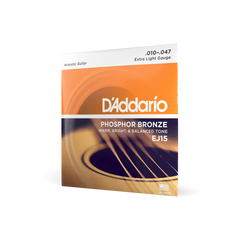 D'addario EJ15 10-47 Extra Light Acoustic Guitar Strings