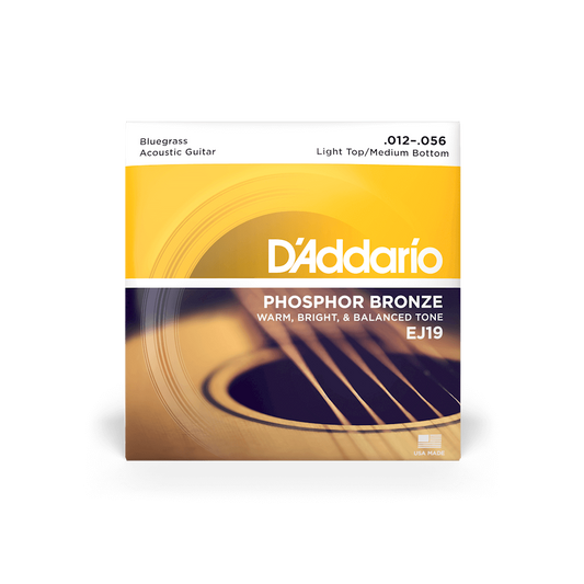 D'Addario EJ19 12-56 Light Top/Medium Bottom Acoustic Guitar Strings