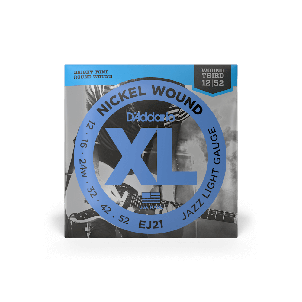 D'Addario EJ21 12-52 Jazz Light Electric Guitar Strings