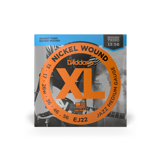 D'Addario EJ22 13-56 Jazz Medium Electric Guitar Strings