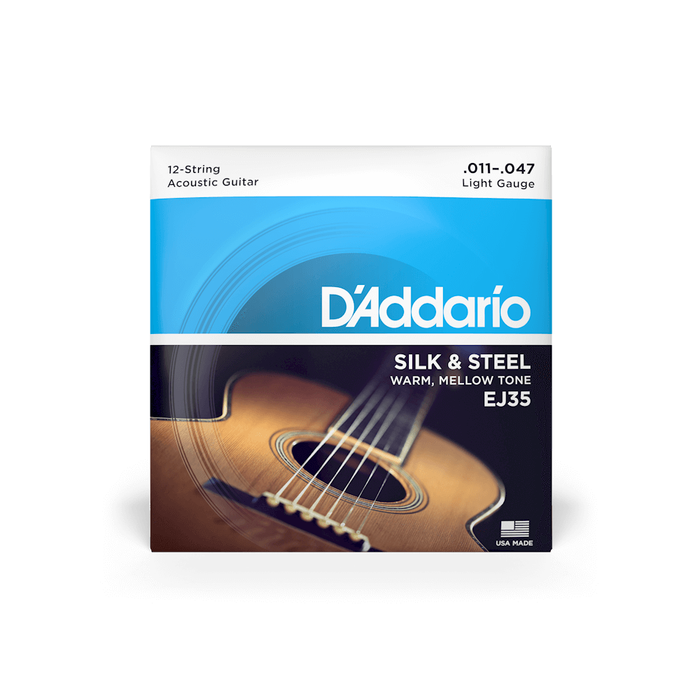 D'Addario EJ35 11-47 Light 12-String Acoustic Guitar Strings
