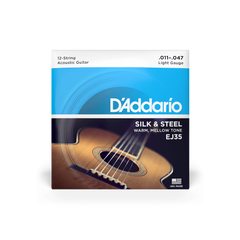 D'Addario EJ35 11-47 Light 12-String Acoustic Guitar Strings