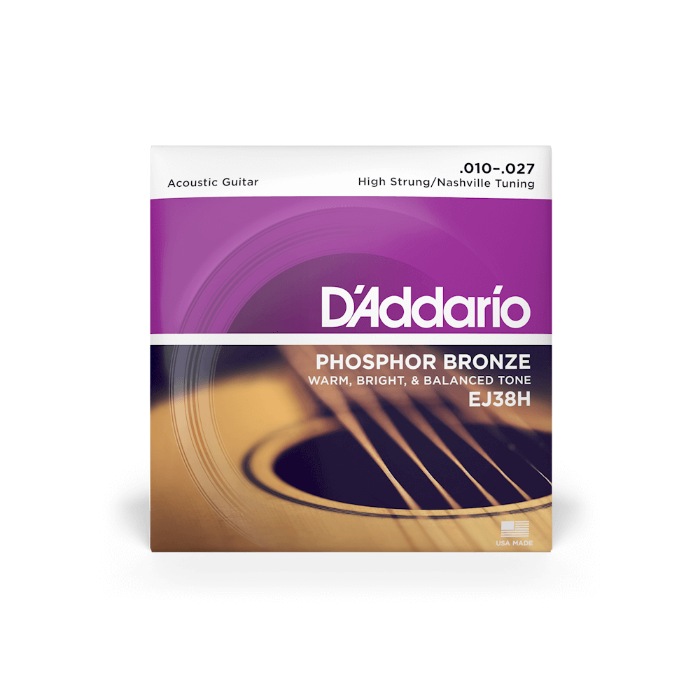 D'Addario EJ38H 10-27 High Strung/Nashville Tuning Acoustic Guitar Strings