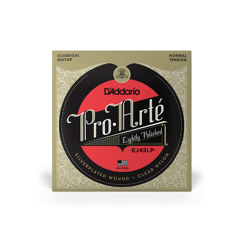 D'Addario EJ45LP Normal Tension Lightly Polished Classical Guitar Strings