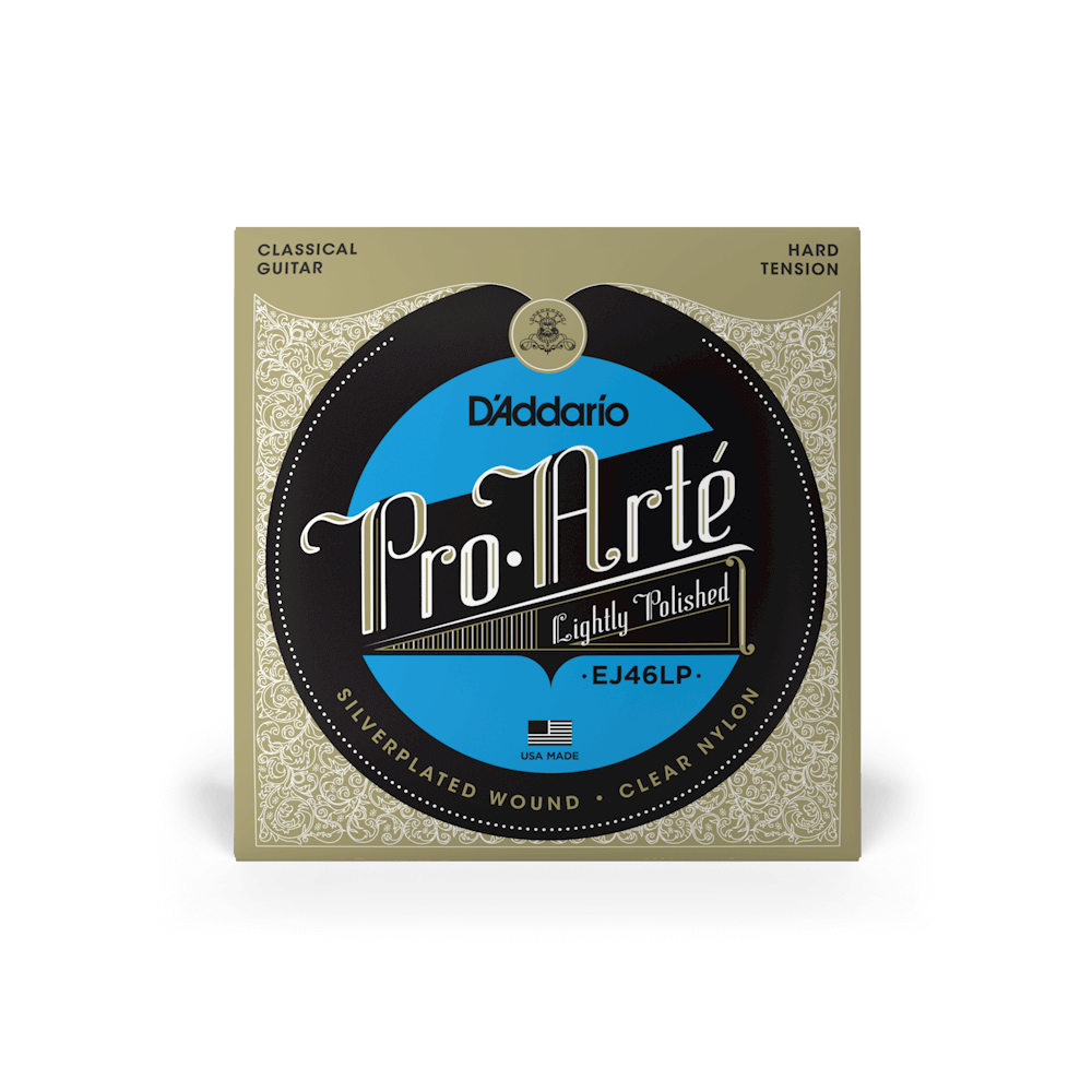 D'Addario EJ46LP Hard Tension Lightly Polished Classical Guitar Strings
