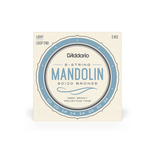 D'Addario EJ62 10-34 Light Mandolin String Set
