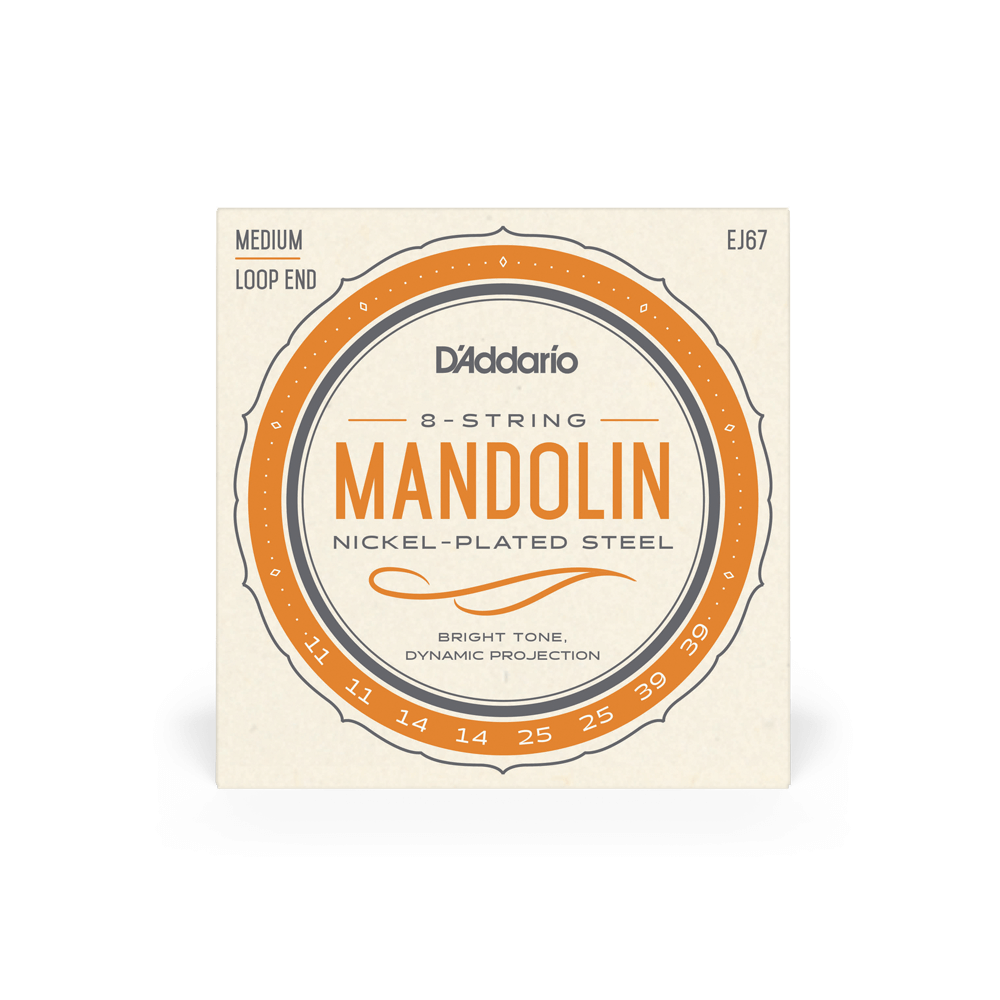 D'Addario EJ67 Nickel 8-String Mandolin Strings - 11-39