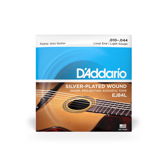 D'Addario EJ84L 10-44 Regular Light Loop End Acoustic Guitar Strings