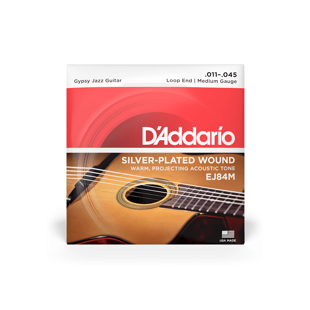 D'Addario EJ84M 11-45 Medium Loop End Acoustic Guitar Strings