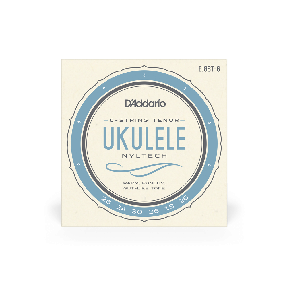 D'Addario EJ88T-6 Tenor, 6-String Ukulele String Set