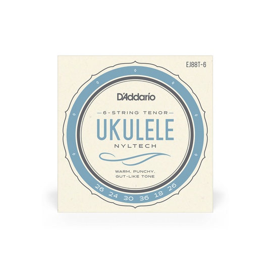 D'Addario EJ88T-6 Tenor, 6-String Ukulele String Set