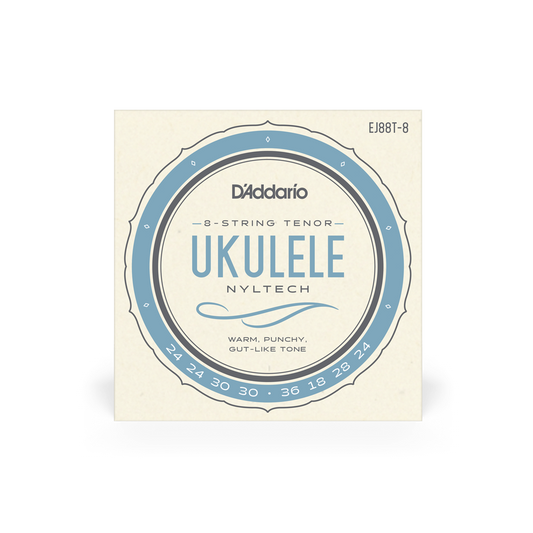 D'Addario EJ88T-8 Tenor, 8-Strings Ukulele String Set