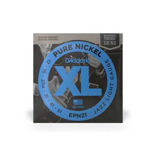 D'Addario EPN21 12-51 Jazz Light Electric Guitar Strings
