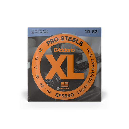 D'Addario EPS540 10-52 Regular Light Top/Heavy Bottom Electric Guitar Strings